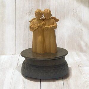 Vintage Angels Music Box Japan Hong Kong Sankyo Christmas